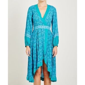knee length dresses for ladies SPELL - Boheme Button Through Midi Dress